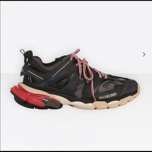 Balenciaga Track Sneakers 8.5 39 black w red !